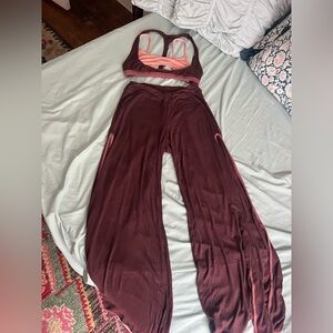 Parade Pretzel blush brown gaucho bralette set